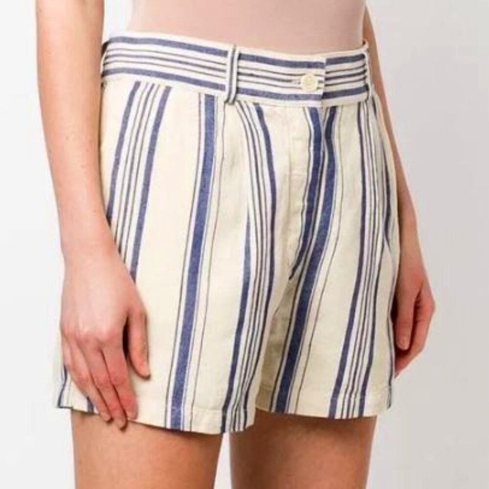 NWT Aspesi | Hemp & Cotton “Donna Bermuda Shorts” in Cream | EU 44 (US Large)
